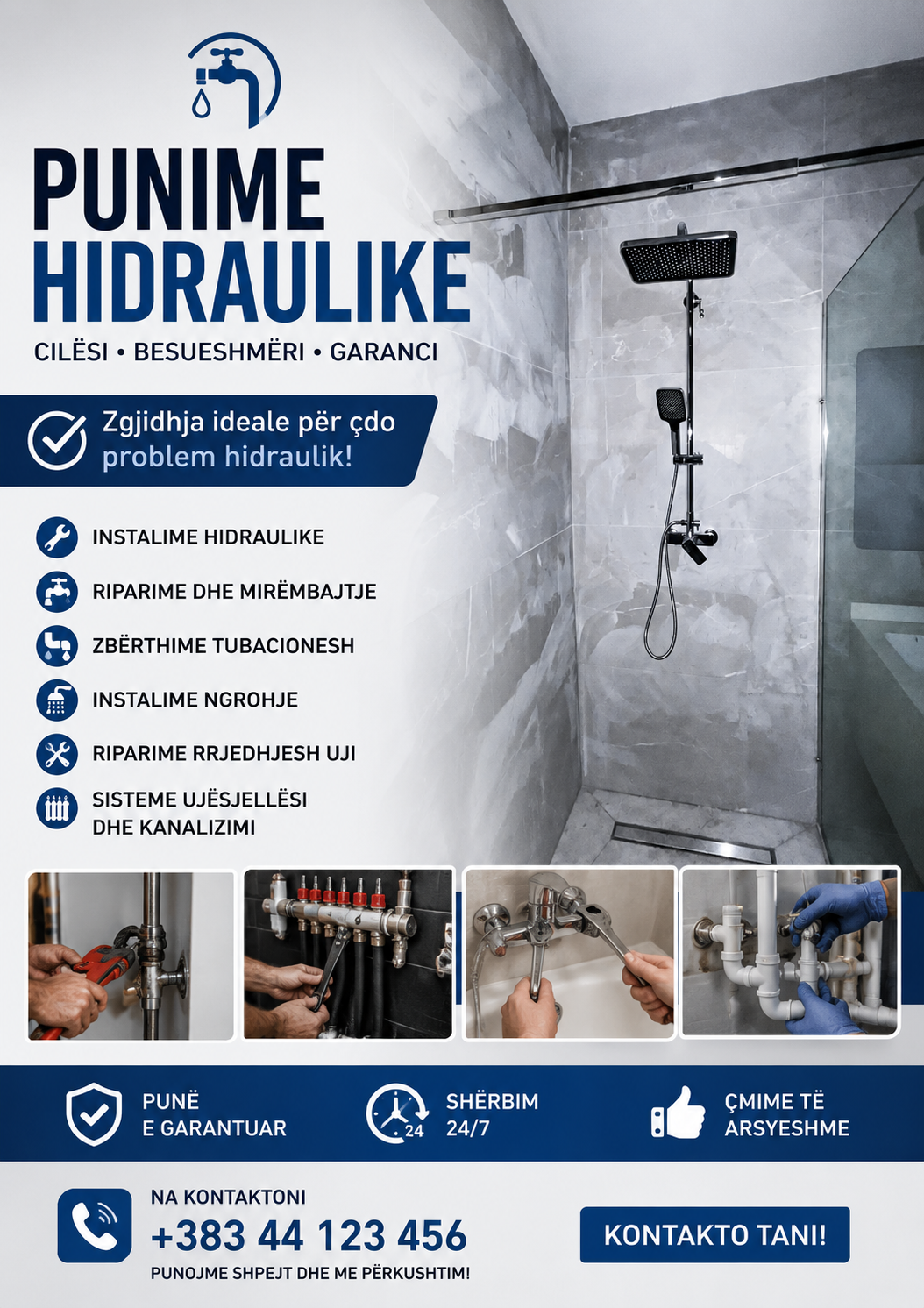 PUNIME HIDRAULIKE TIRANË M.M