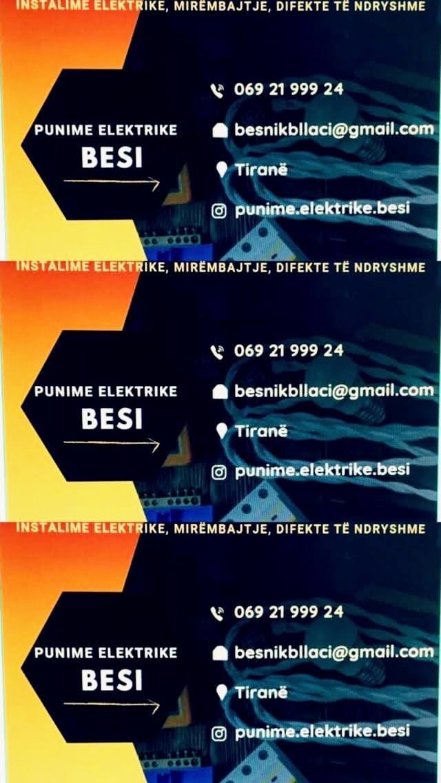 Elektricist ne Tirane