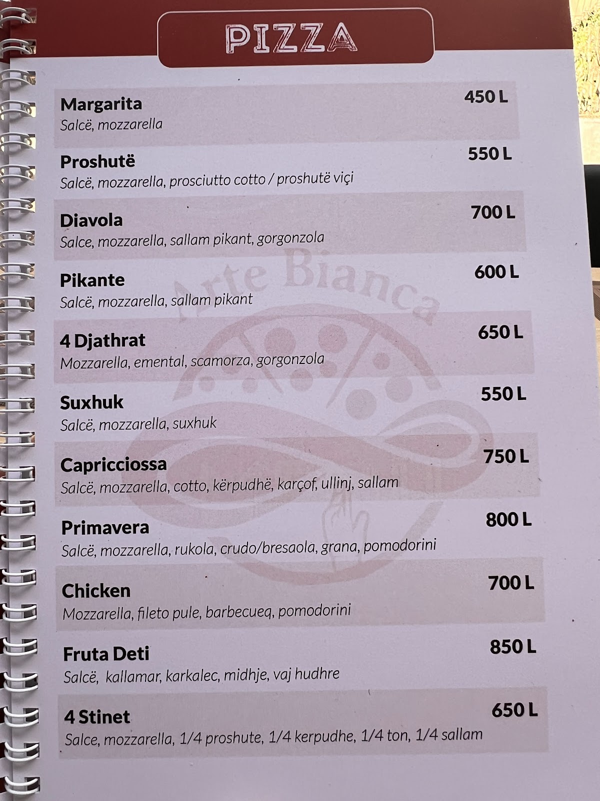 Arte Bianca pizzeria
