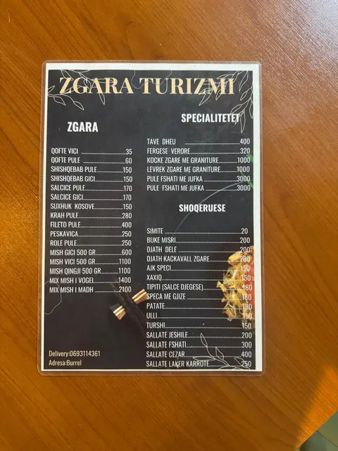 Zgara Turizmi - Burrel