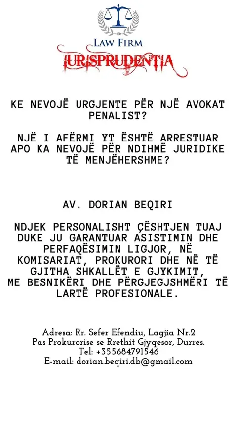 Avokat Dorian Beqiri