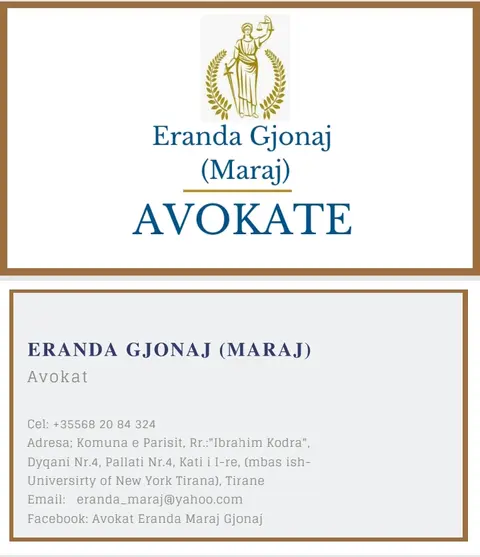 Tirana lawyer Eranda Gjonaj