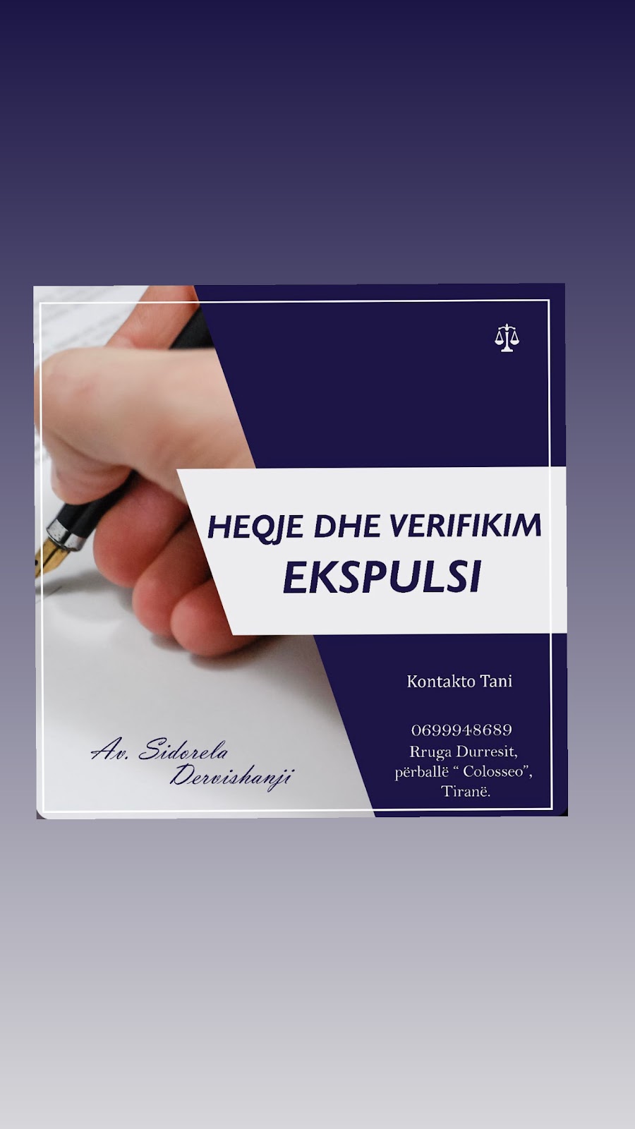 Avokate Sidorela Dervishanji (TIRANE)