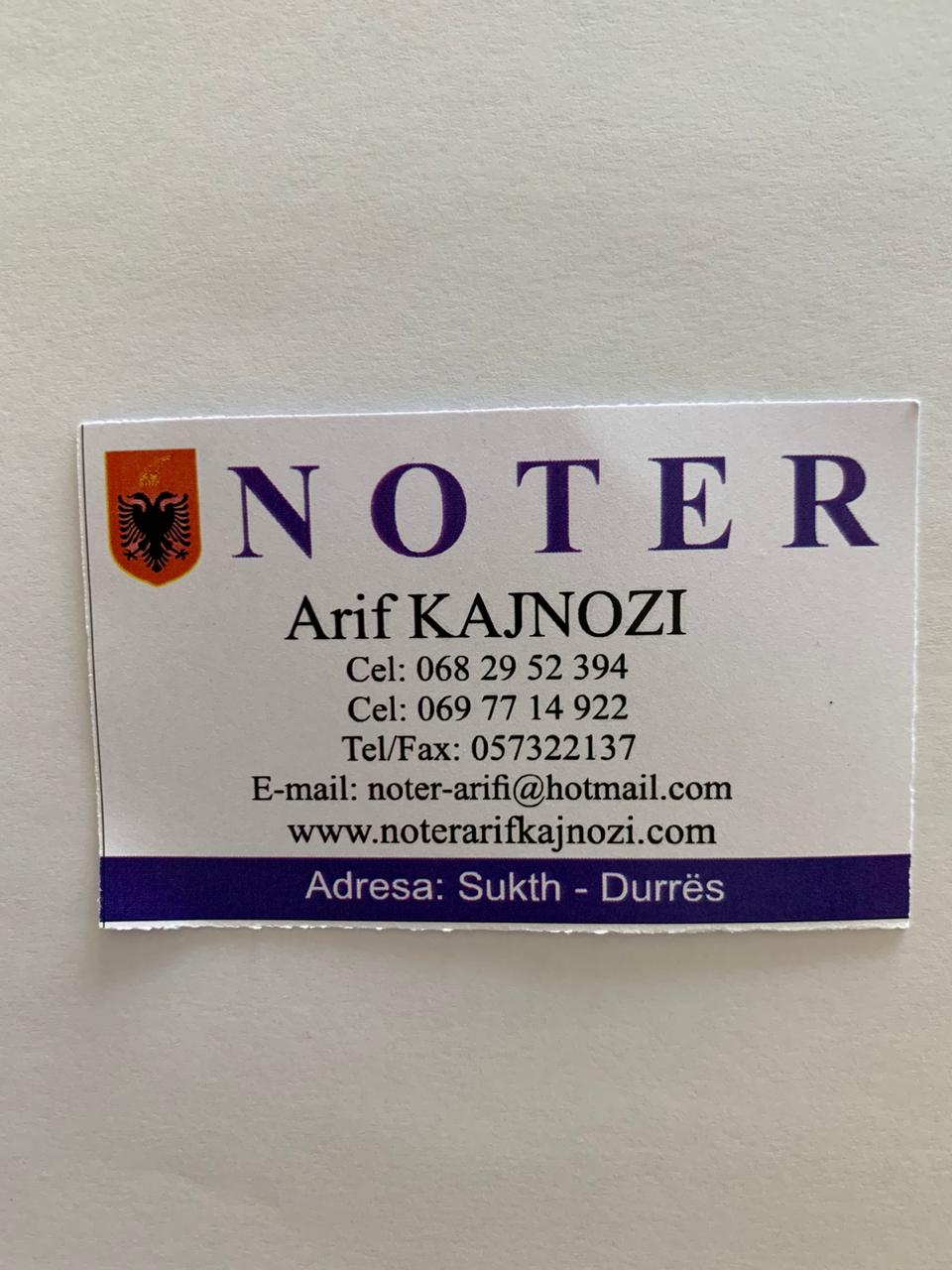 Noter Arif Kajnozi