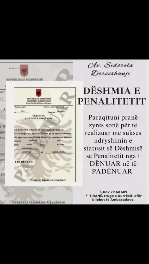 Avokate Sidorela Dervishanji (TIRANE)