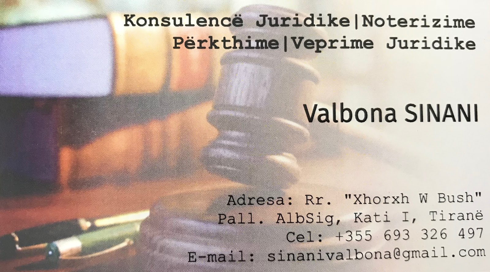 Noter Valbona Sinani