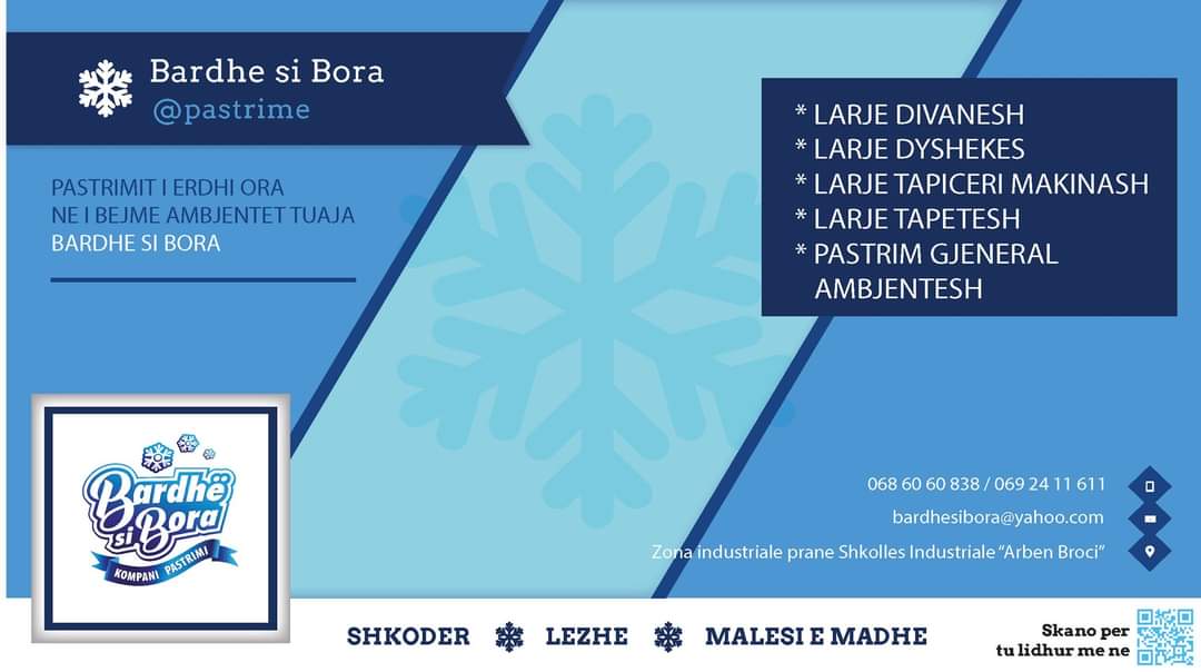 Kompani pastrimi "Bardhë si Bora"
