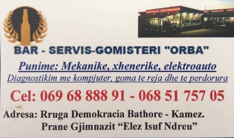 Bar servis gomisteri orba