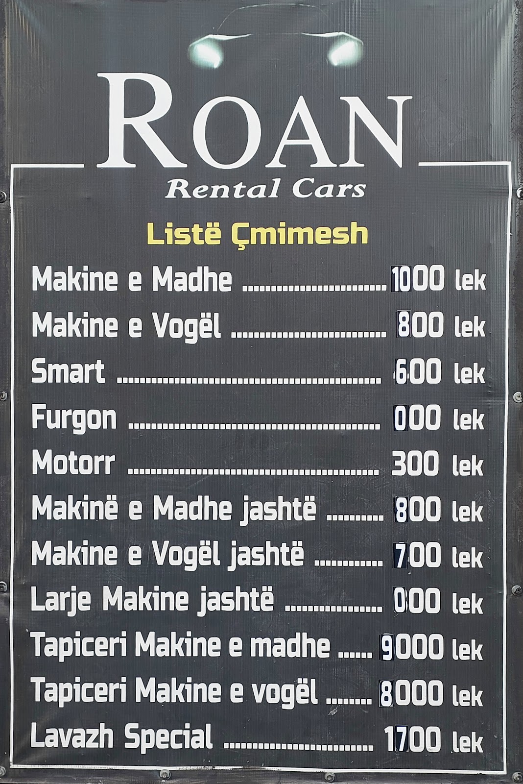 Lavazh Roan - Car wash in Tirana