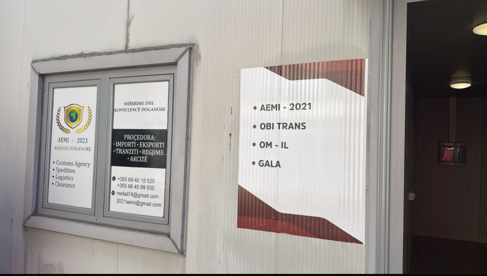 Agjencia Doganore “AEMI-2021” - Terminali Vorë, Tiranë